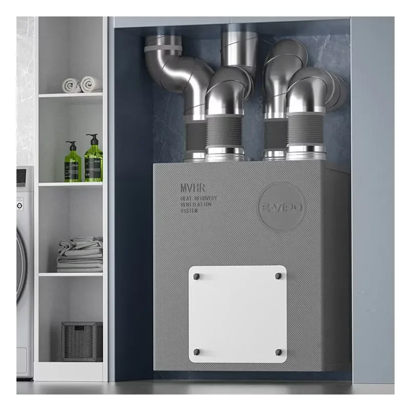 E-VIPO Wall-mounted Vertical ERV Heat Recovery HVAC System Parts Residential Villa Heat Exchanger Air Recuperator
