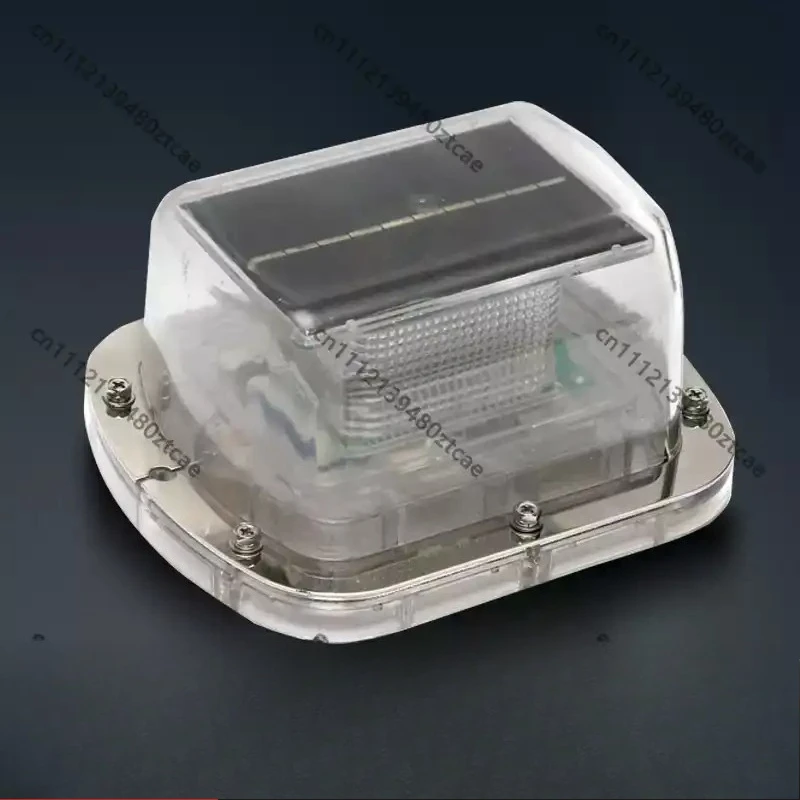 Solar Powered LED Marine Navigation Beacon Light Red White Green Flash Position Lamp For Fishing Vessel Ship Mark Buoy