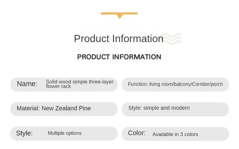 Rural Solid Wood White Flower Rack Floor To Floor Three-layer Storage Rack Folding Multi-layer Storage Rack Living Room