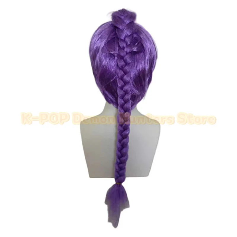 Peruka cosplay HOT KPOP Demon Hunters Rumi, fioletowa, na Halloween, imprezę, do odgrywania ról, odporna na ciepło, syntetyczna, na co dzień, prezent na Halloween
