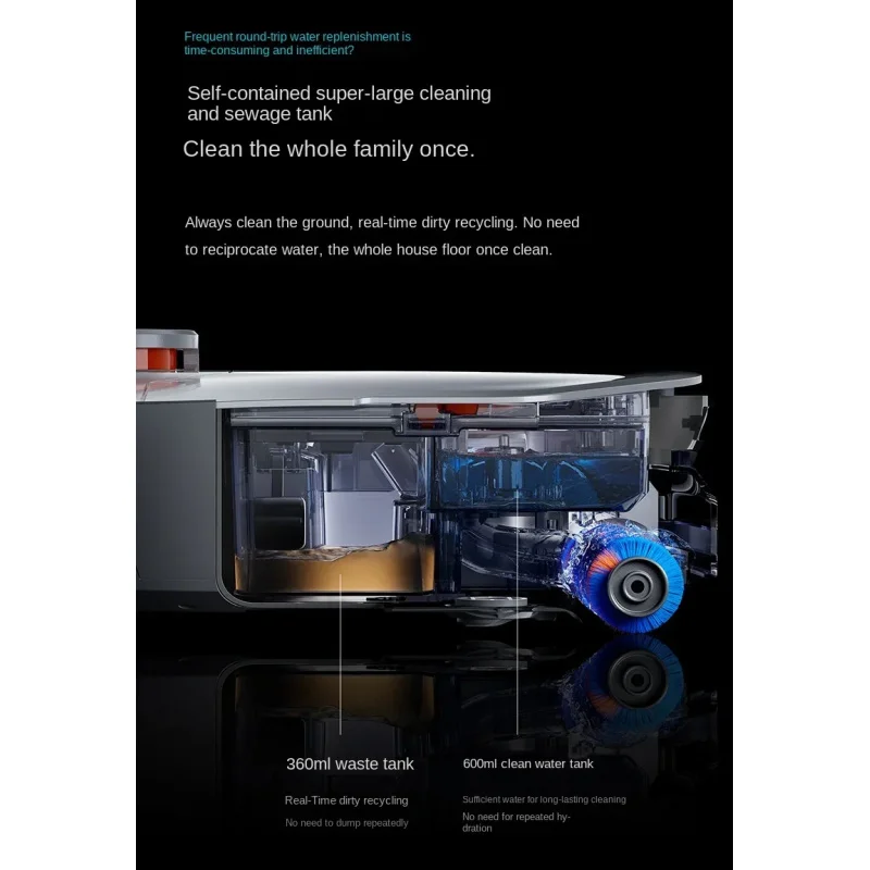 2024년형 완전 자동 가정용 지능형 링크 미지아 앱 스마트미플로어 청소 로봇