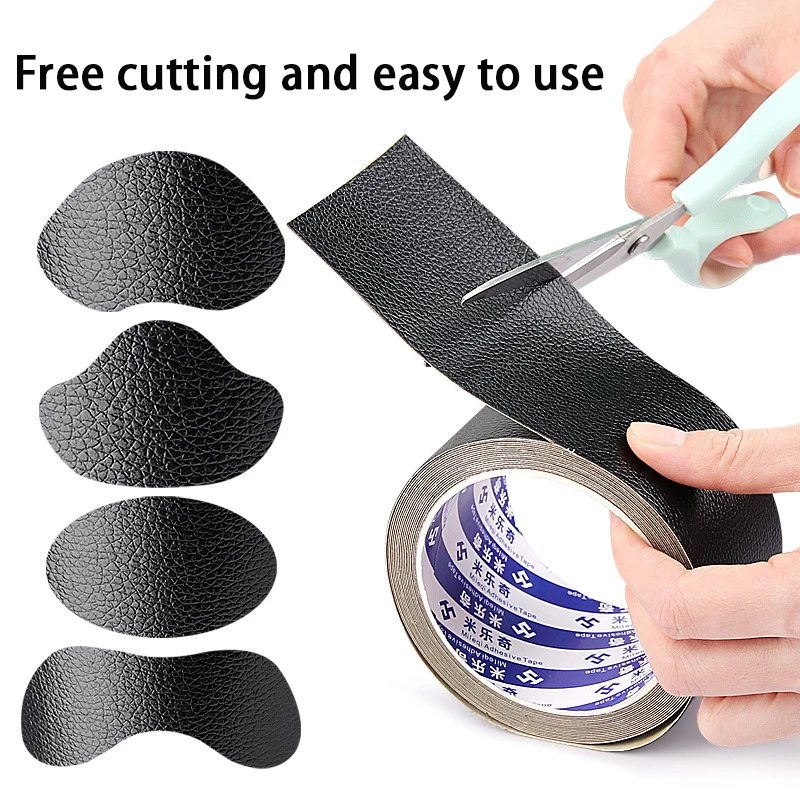 1 Roll Leather Patche Sneaker Heel Protectors Leather Insole Patches Self-Adhesive Patches Heel Repair Foot Care Products