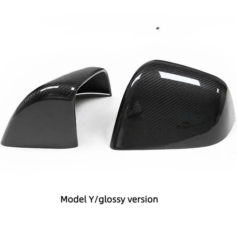 High performance real Dry carbon fiber modified car rearview mirror shell mirror cover reverse mirror for Model Y