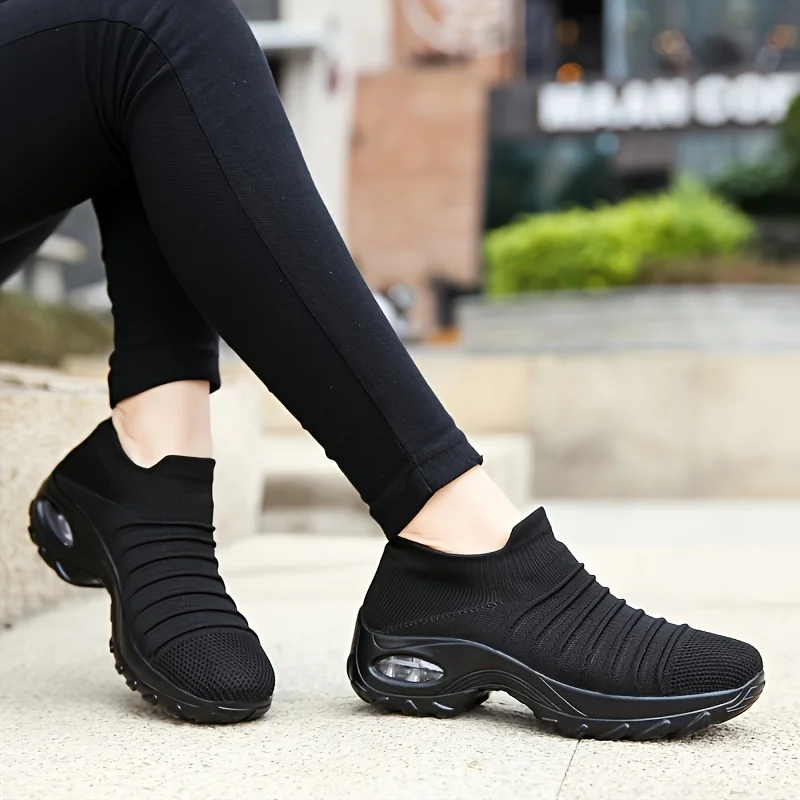 

2024 Women Black Sock Sneakers Casual Walking Shoes Arch Support Dance Sport Shoes Zapatillas Deportivas Mujer Tendencia 2089 t