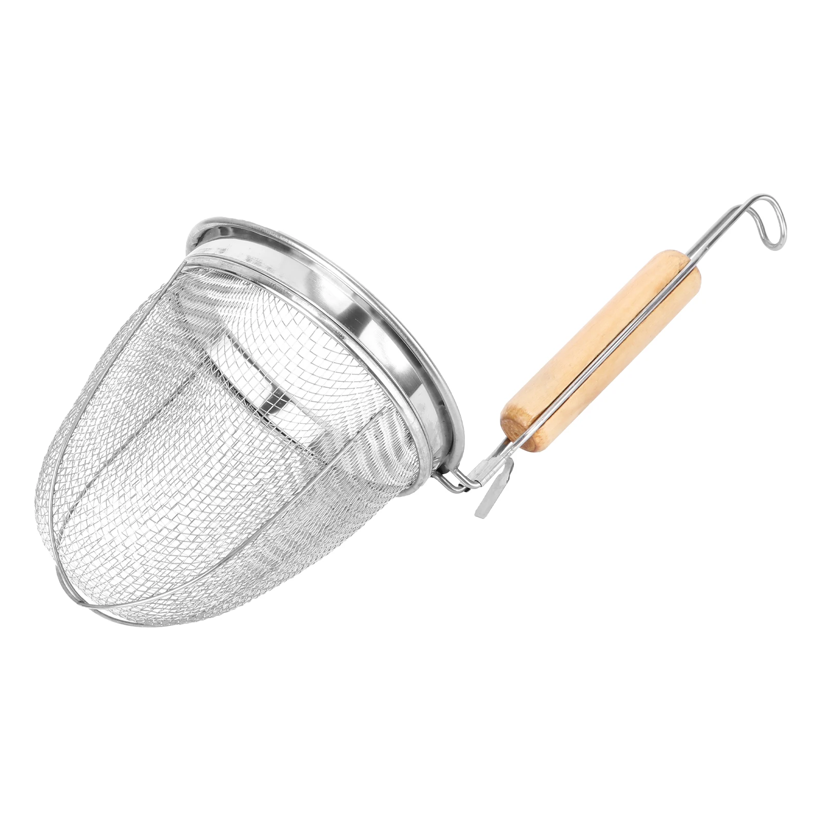 

Stainless Steel Mesh Strainer Basket Kitchen Safely Scoops Foods Drains Hot Oil Boiling Liquids Noodle Pasta Strainer Colander