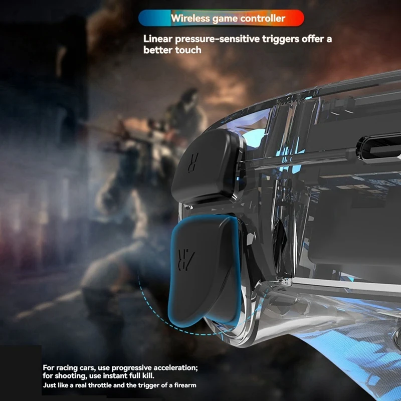 

P4 Wireless Gaming Controller RGB Light Bluetooth Wireless Gamepad 6- Gyro for PC