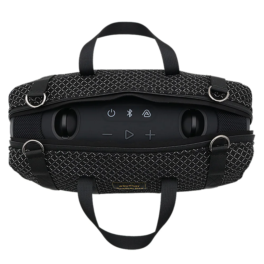 jbl-xtreme5-ポータブルスピーカー用バッグ。音の透過性のあるバッグ。xtreme-5-オーディオ、旅行用、持ち運び用、透明な音響ケース。