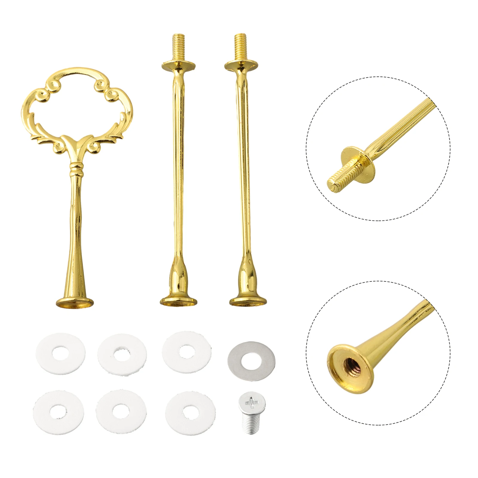 For Cake Pans And Fruit Pans In Weddings Cake Plate Stand Gold 2 Or 3 Layers For Cake Plate Easy To Carry Easy To Install