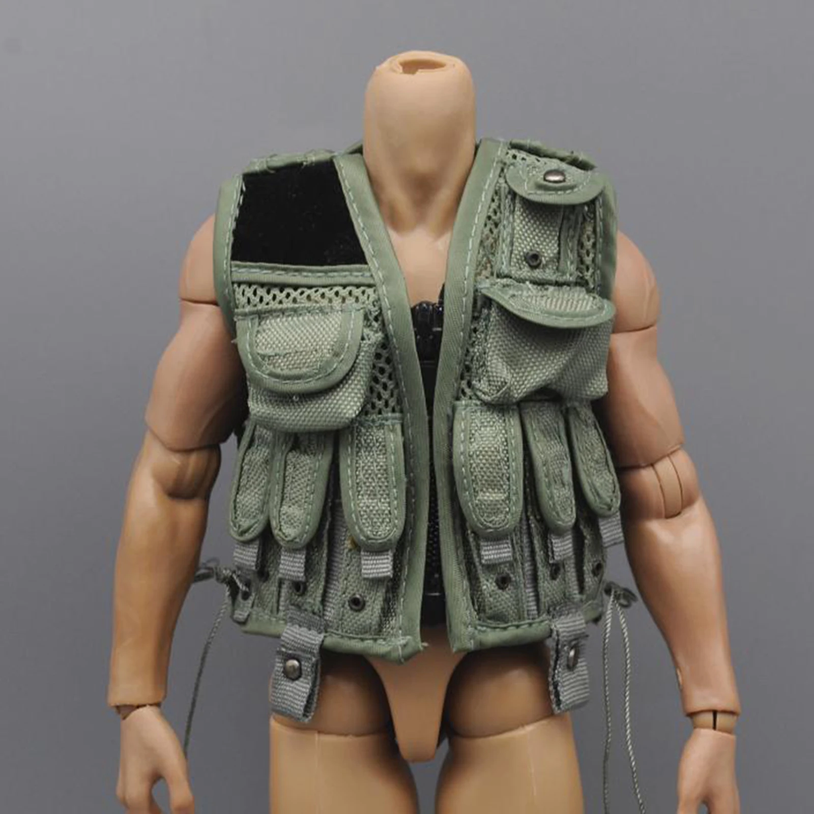 1/6 Soldier Jungle Vest Classic for 12inch Action Figures Dress Up Accessory