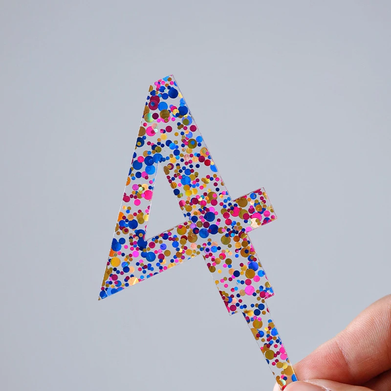 Acryl-Zahlentortenaufsatz, bunt, glitzernd, digital 0-9, für Kinder, zum 1. Geburtstag, Jubiläum, Party, Kuchendekoration, Requisiten – Detail 7