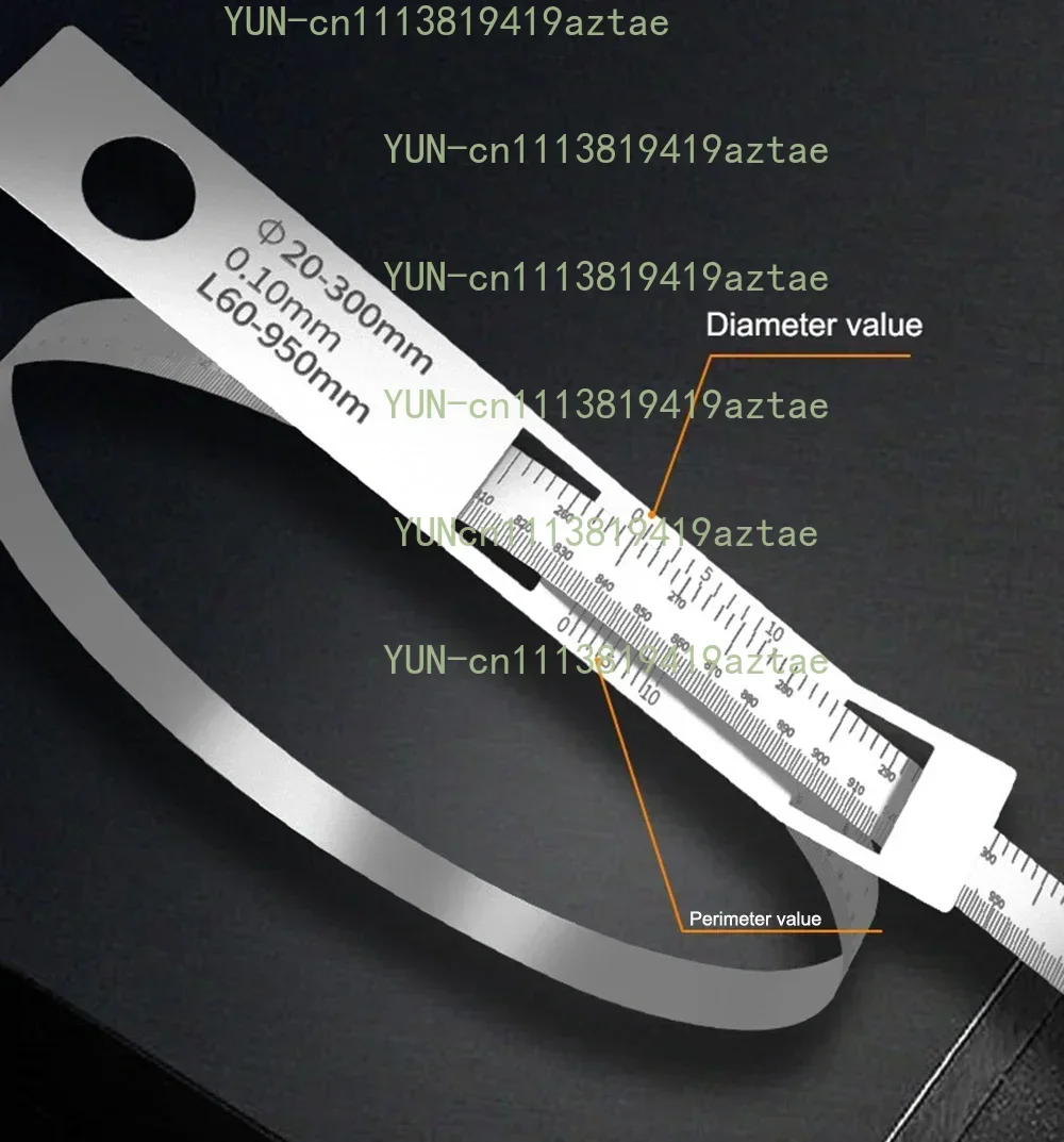 for Stainless Steel Pi Ruler, Precision Perforated Circumference Measurement Tape for Pipe Diameter and Circumference Test