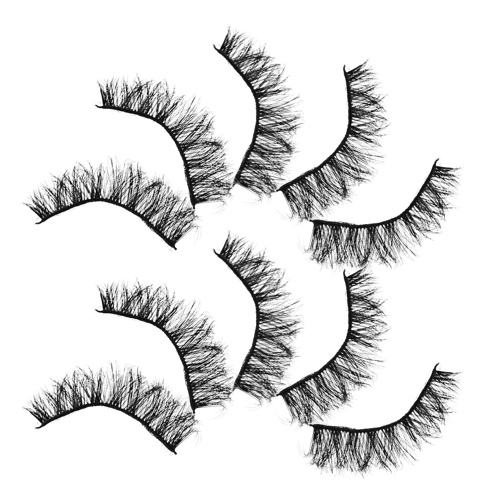 رموش قصيرة للنساء مجموعة رموش اصطناعية طبيعية من Wispy رموش اصطناعية للمكياج للنساء إكسسوارات حفلات الزفاف #3