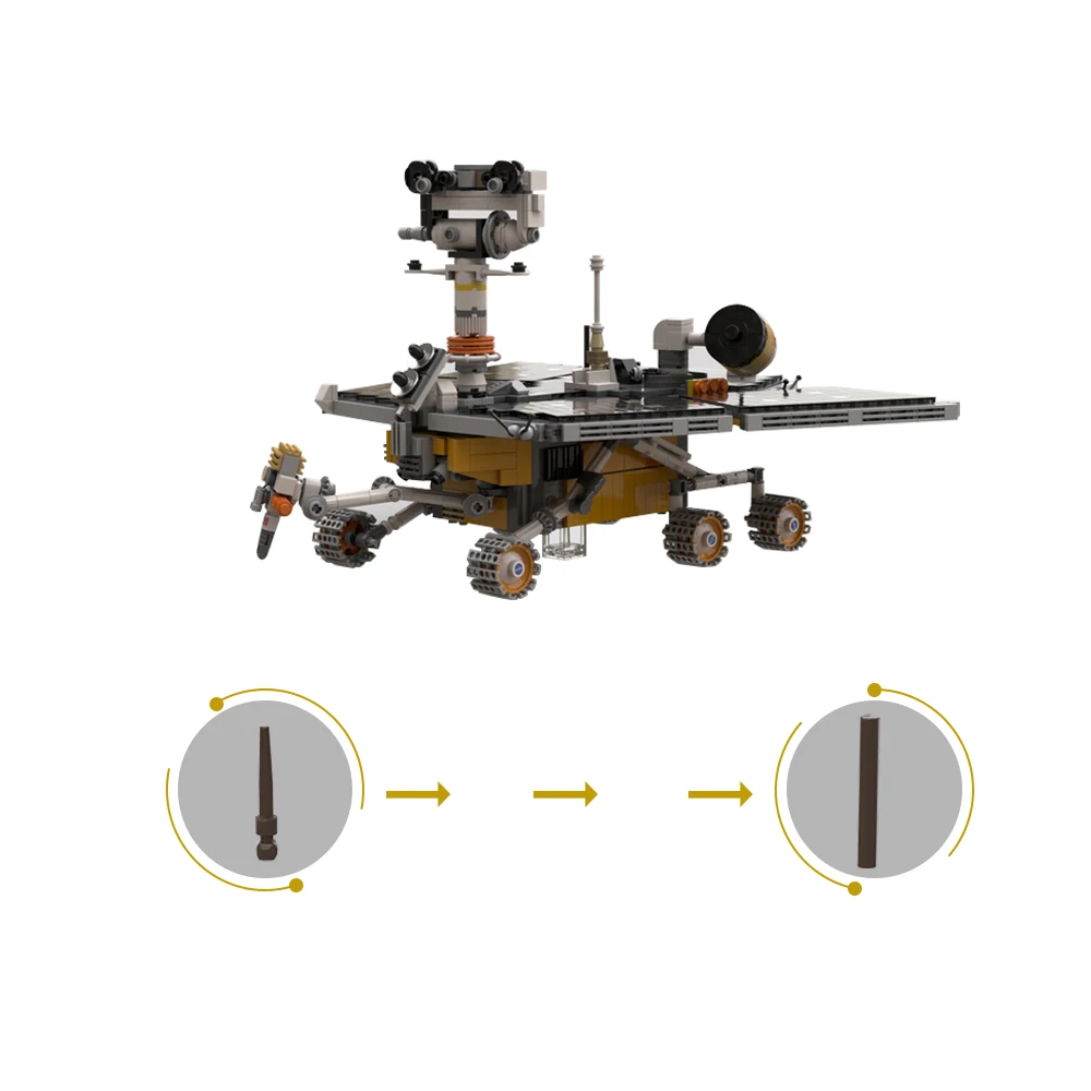 NASA Mars Exploration Rover Spirit Opportunity Bricks Model Toys Kits Building Blocks Juguetes Birthday For Kid and Adult Gifts