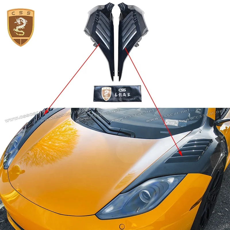 GT3 Style Auto Parts Front Side Fender Vents for  MP4 12C Fenders Flares Wheel Arch