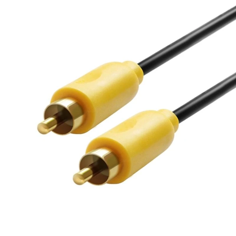  RCA Male Coaxial Coax Amplifer SPDIF Home Video HDTV Cable Accessories
