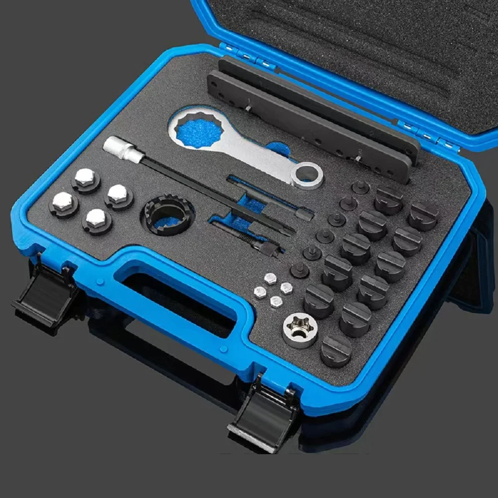 

Engine Camshaft Lock Timing Tool Kit for Audi Porsche 3.0T 2.9T Hybrid Version CXT EA839 EngineT40331