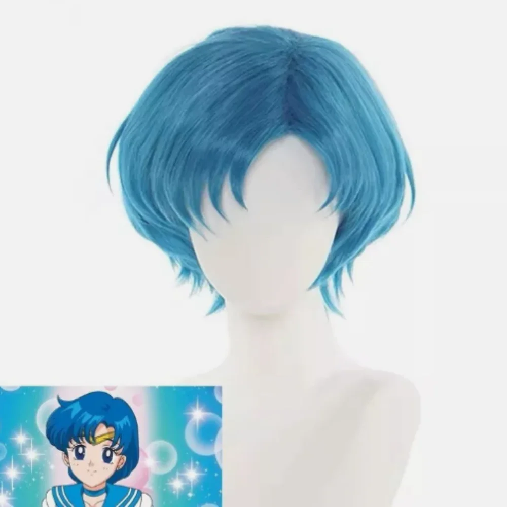 بحار ميركوري ميزونو عامي شعر مستعار تأثيري على غرار قصير أزرق سماوي #1