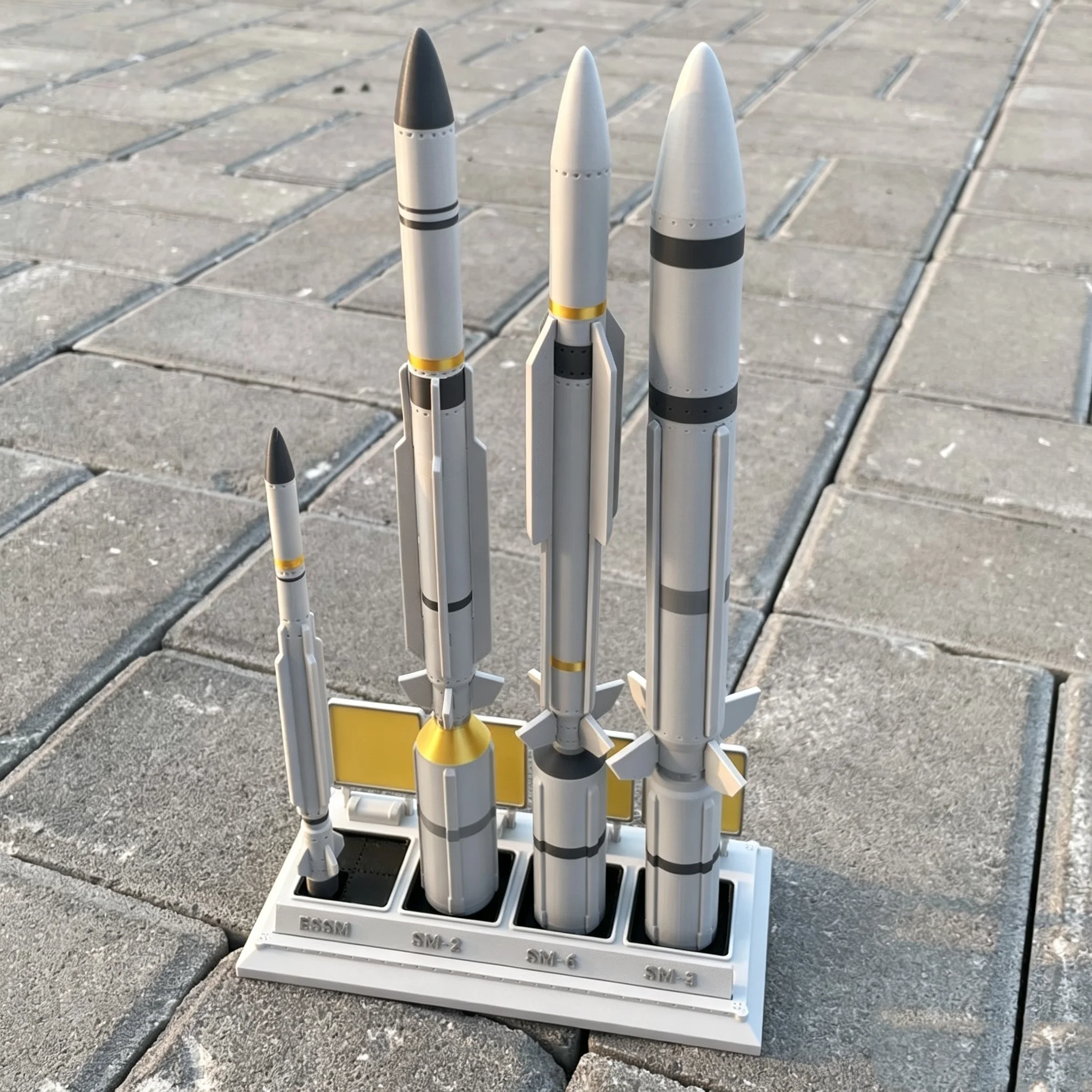 3D Printed US Navy Shipborne Standard 236 Sea Sparrow SAM Complete Set Replica Model for Collectors