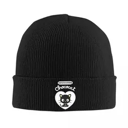 Chococat słodkie walentynki czapki z daszkiem czapka robiona na drutach mężczyźni kobiety moda elastyczna czapka typu beanie wiosna czapka z nadrukiem Kpop