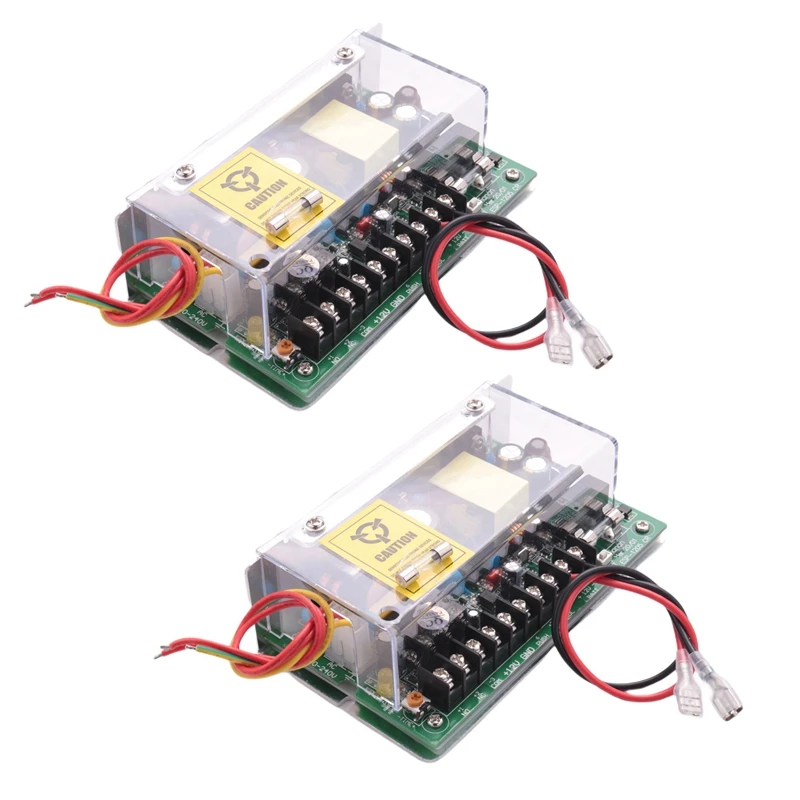 2X DC 12V 5A UPS Fuction Door Access Control Power Supply Use For Access Control System Switch Remote Lock AC 110V-240V