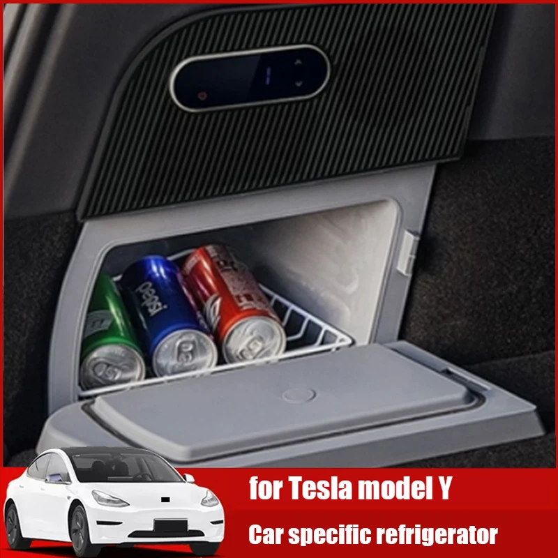 

For Tesla Model Y Car Refrigerator Compressor Refrigeration and Freshness Preservation Camping Car Tailbox Accessories