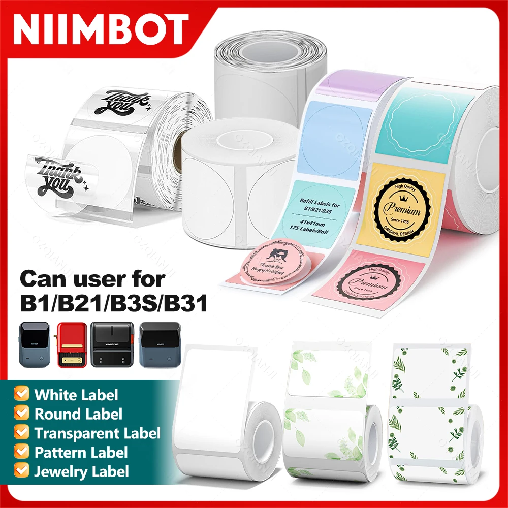 etiqueta-adesiva-redonda-branca-niimbot-papel-termico-a-prova-d'Agua-rolo-de-selagem-digital-para-bolos-f-b21-b1
