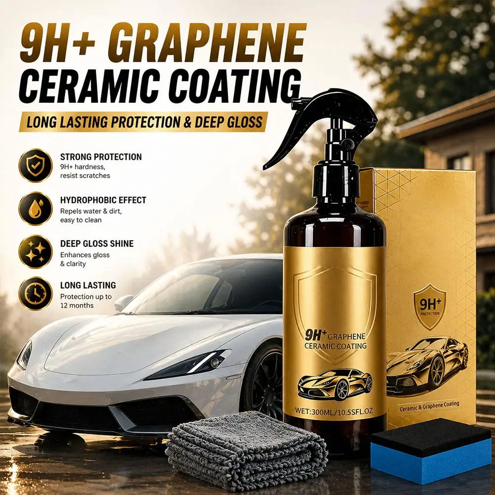 Graphen-Keramikbeschichtung 9H für Autos Kristallserum Hochglanz Autolack-Schutzset Politur für Auto-Detailing – Detail 2