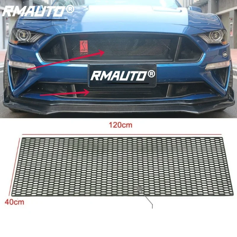 120x40cm Universal Car Air Intake Racing Honeycomb Mesh Hex Mesh Tuning Grill Net Spoiler Bumper Vent Racing Grill ABS Plastic