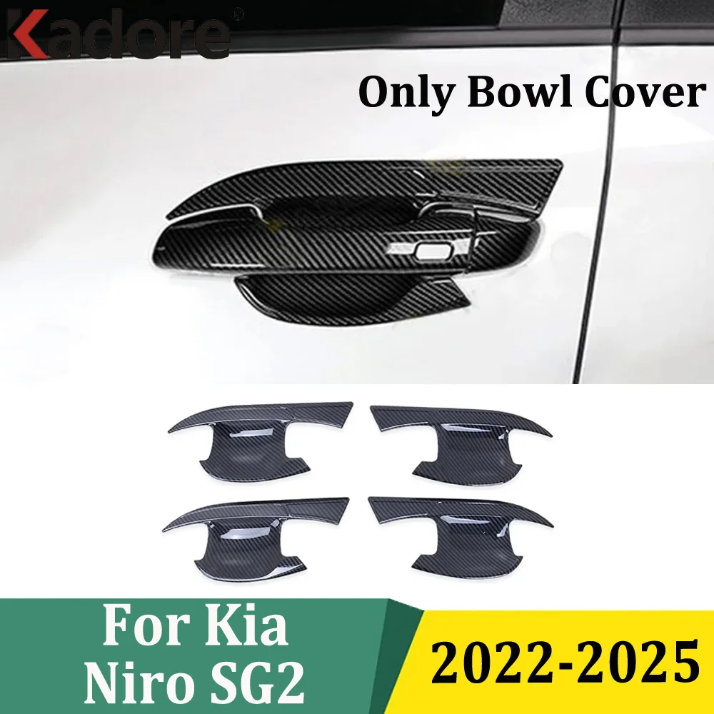 

For Kia Niro SG2 2022 2023 2024 2025 Side Door Handle Bowl Cover Trim Sticker Frame Car Styling Exterior Accessories