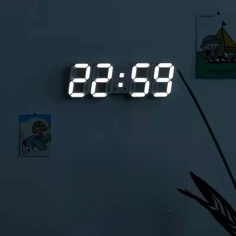 Digital Decoration for Bedroom Desk Watches Led Wall Clock Living Room Alarm Modern Home and Decoration Electronic Table Decor