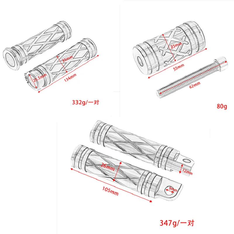 Motorcycle CNC Hand Grips Footrest Footpegs Gear Shifter Peg For Harley Sportster Electra Glide Dyna Fatboy XL1200X Night Train