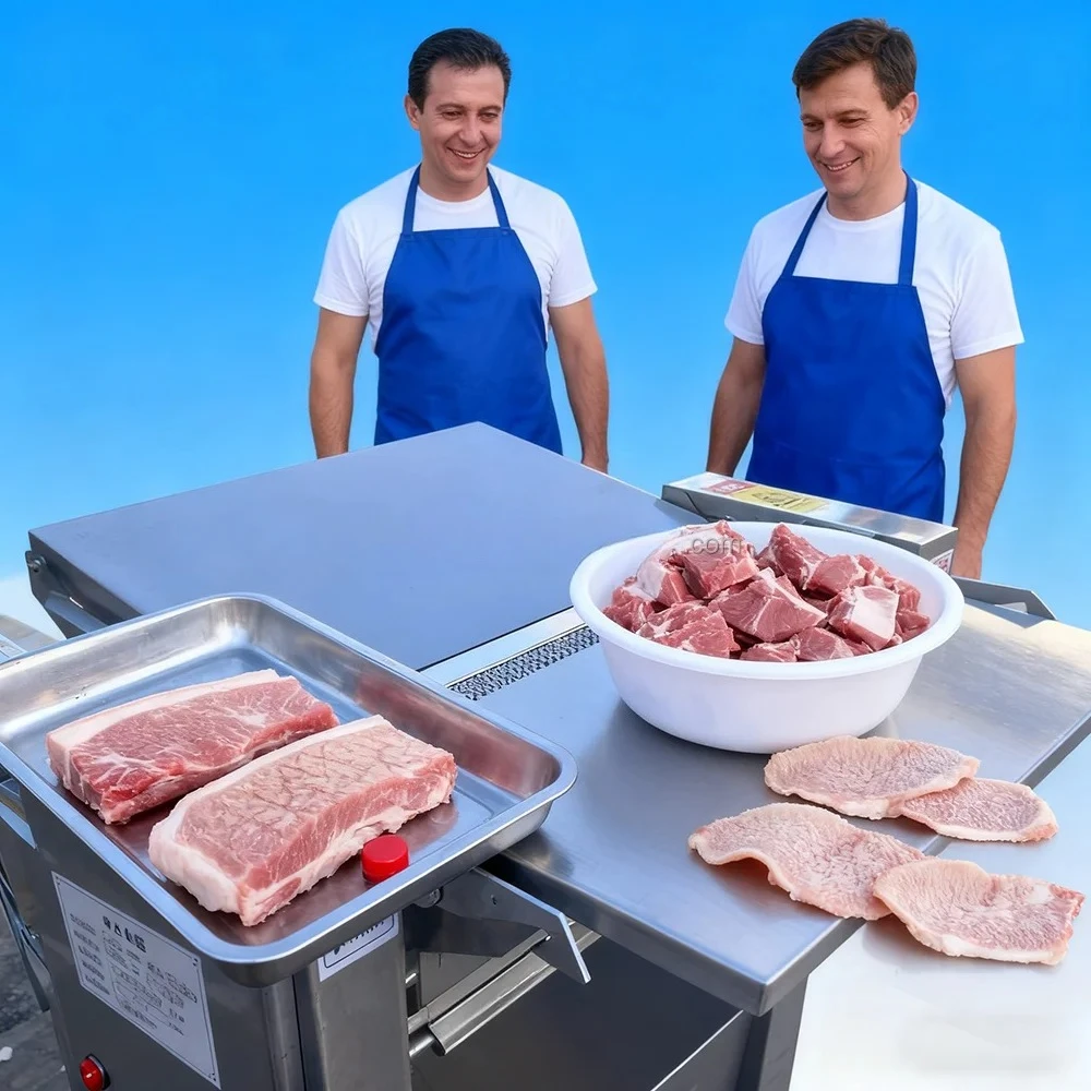 Automatic Meat Slicing Machine Long Slice Pork Skin Slicer Pork Skin Peeling Machine Beef Peel Meat Cutter Machine Price