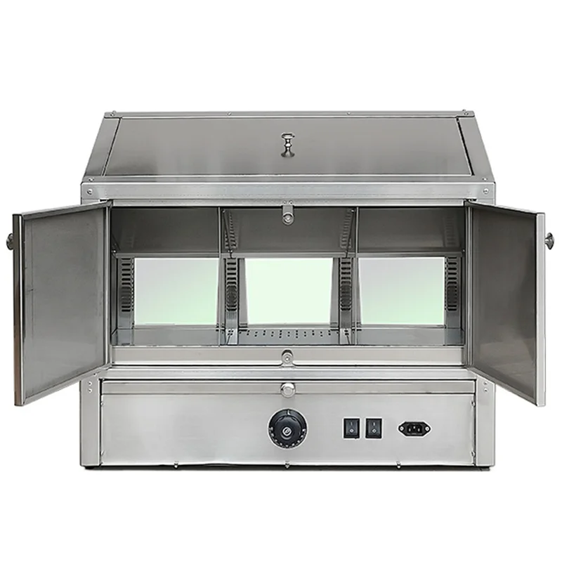 3 Flavors Popcorn Hot Sale Commercial Food Warmer Big Popcorn Machine Popcorn Warming Showcase
