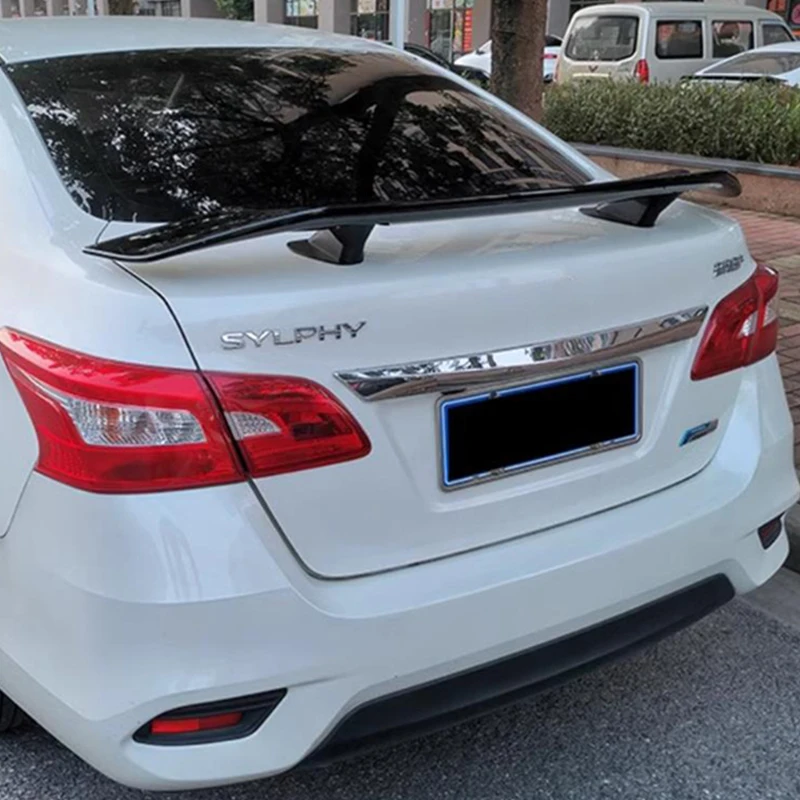 For Nissan Sentra Sylphy /2012-2025 Year GT Spoiler Accessories ABS Plastic CAR Trunk Tail Wing Body Kit，Glossy Black