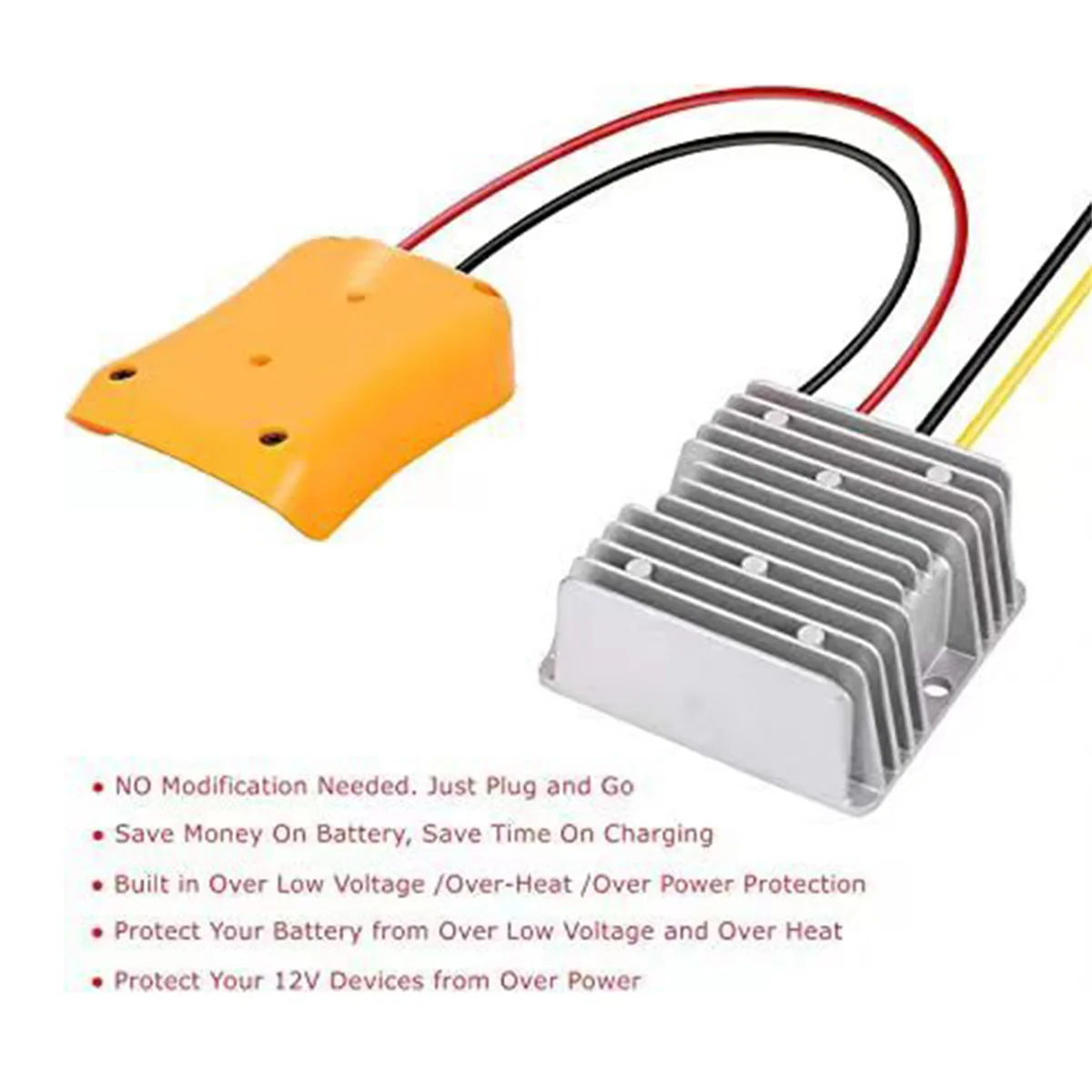 Adattatore convertitore SLQZT da 20 V a 12 V per batteria agli ioni di litio da 20 V, regolatore convertitore Buck Boost automatico da 180 W