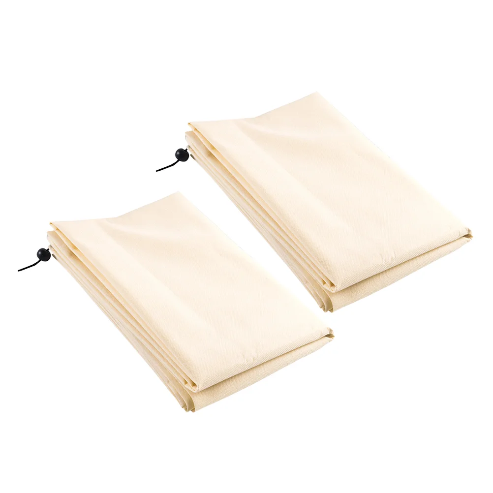 

2 Pcs Plant Freeze Cover Rainproof Covers Winter Warm Safe Protecting Non-woven Garden Protector Fabric Protective Bags