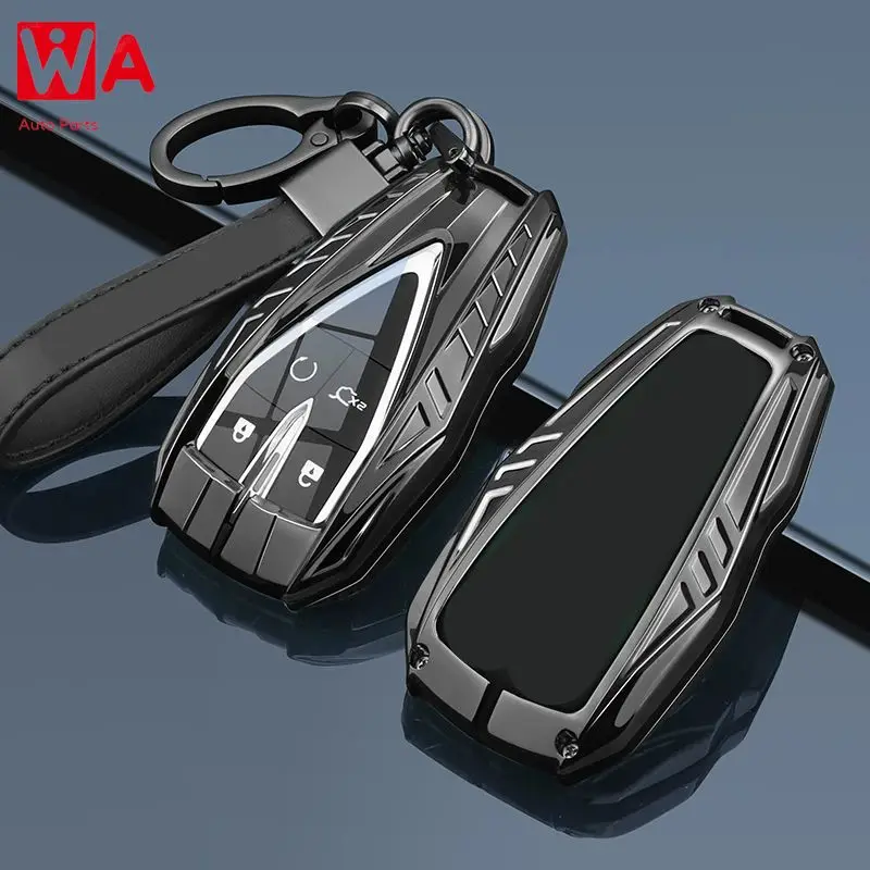 

Metal Car Remote Key Case Cover Shell Bag Holder Fob For Changan New Eado Plus CS75PLUS UNI-K UNI-T CS35PLUS CS55PLUS UNIV 2024