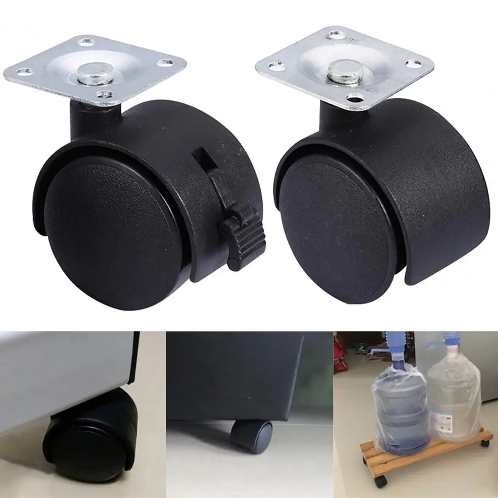 4Pcs Excellent Casters Wear-resistant Anti-scratch Nylon Multi-functional Heavy Duty Swivel Casters