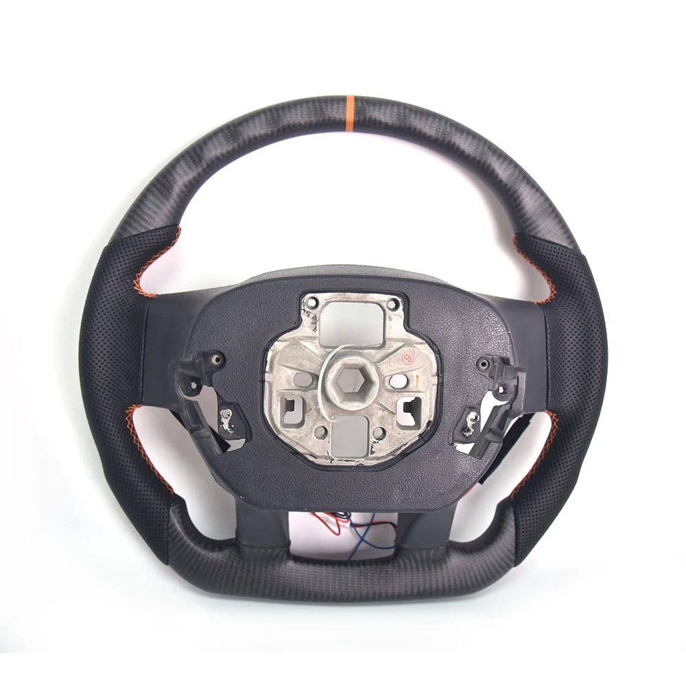 Suitable for Ford Raptor F-150 Modified Carbon Fiber Steering Wheel Assembly Suede Perforated Leather Customized Upgrade