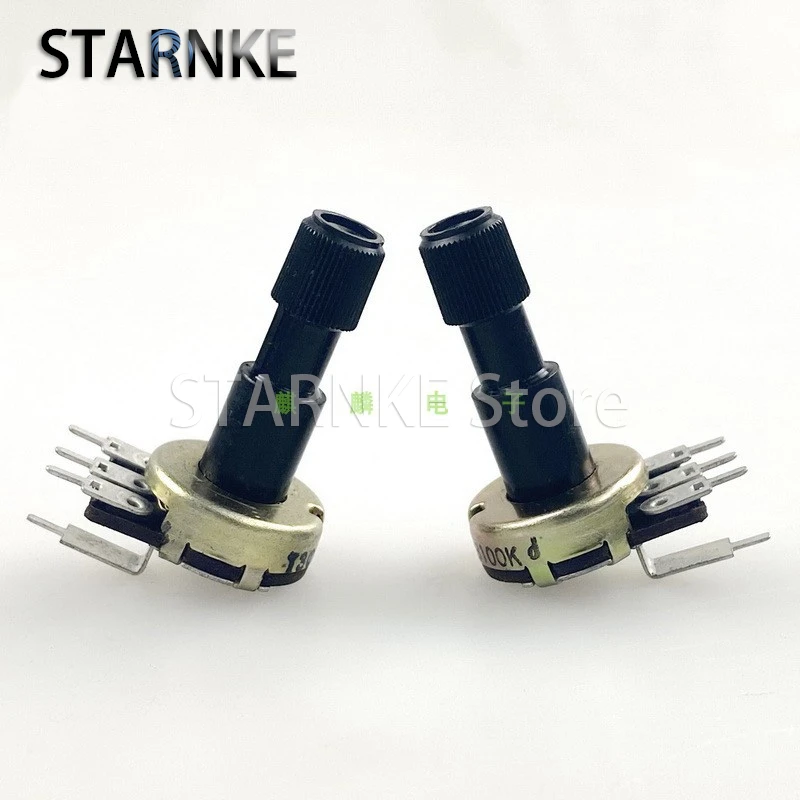 2PCS R161 Single Potentiometer B100K Amplifier Audio Big Head Shaft Does Not Require A Knob