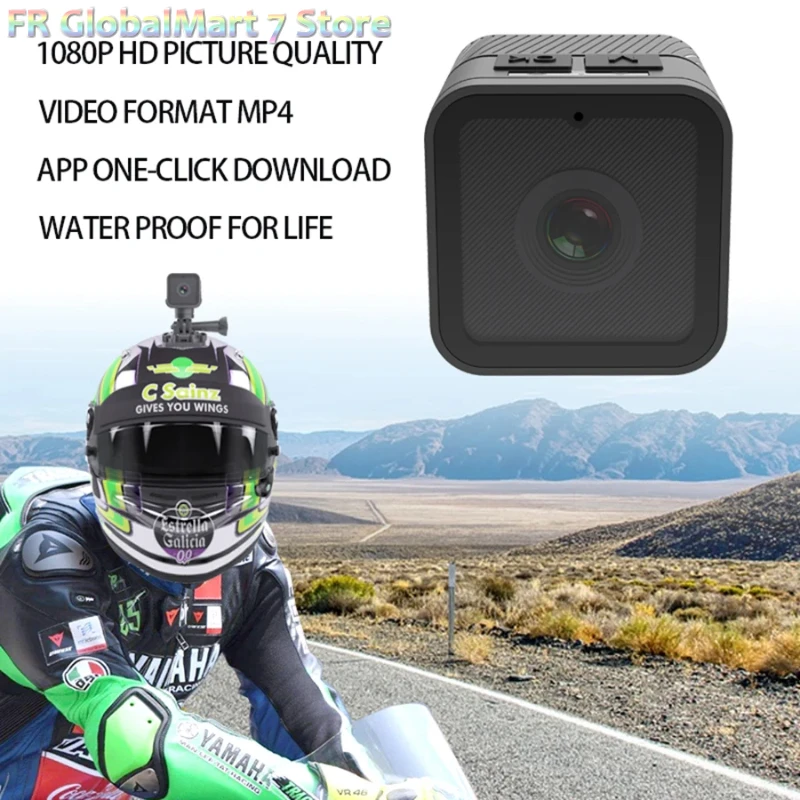 كاميرا رياضية صغيرة DV Action HD 1080P دراجة نارية خوذة كاميرا في الهواء الطلق فيديو DVR مسجل الصوت داش كام لسيارة دراجة