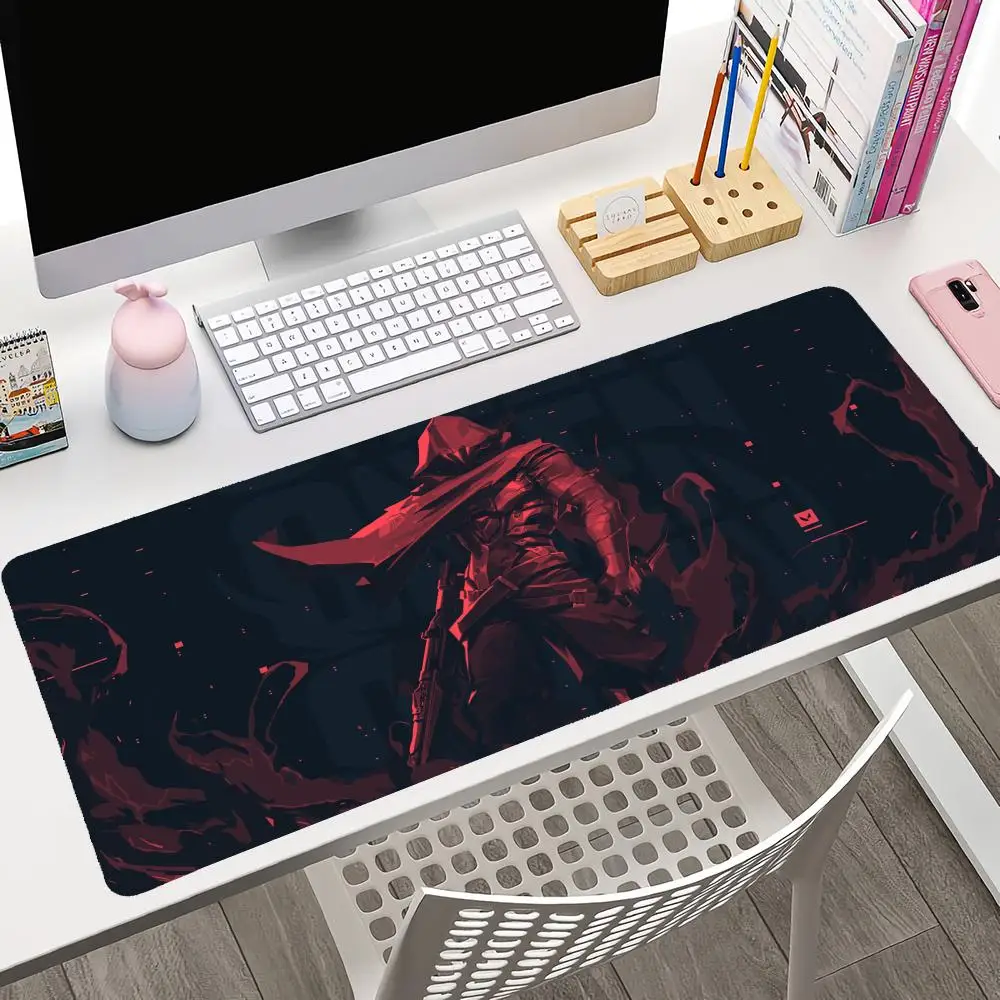 Gaming V-Valorant Mousepad Large Gaming Mouse Pad LockEdge Thickened Computer Keyboard Table Desk Mat