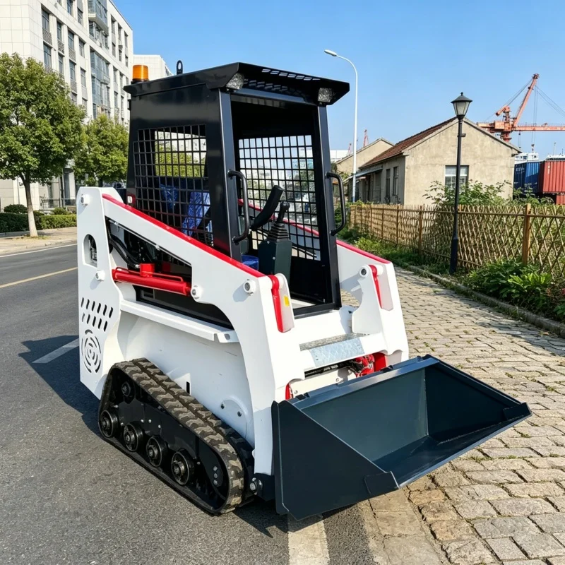 

Customized Mini Skid Steer Equipment, Dual CE/EMC Certified, Ride-on Loader, Multi-functional Handling Skid Steer