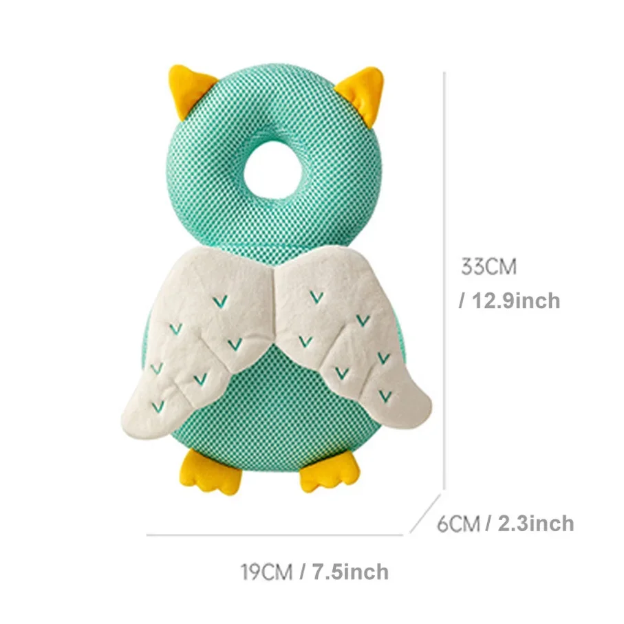 1-3Toddler Baby Head Protector Breathable Tencel Back Protector Cushion Back Prevent Injured Cartoon Security Pillows