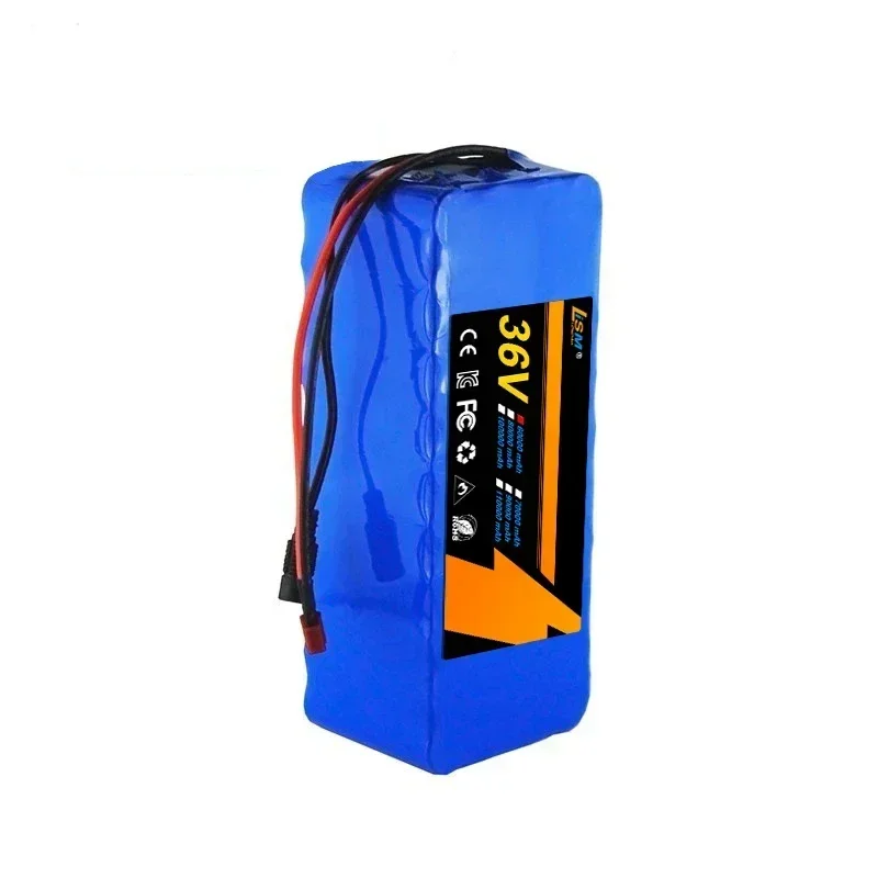 10S4P 36V 60000mAh Lithium Battery Electric Scooter 18650 Battery pack+Free charger