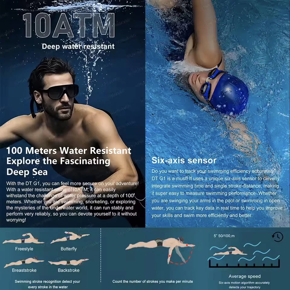 New Outdoors GPS&TOPO Map Smart Watch 4GB RAM AMOLED Screen Dual-Band AGPS 860mAh Swim 6-axis sensor 10ATM Waterproof Smartwatch