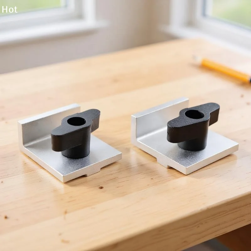 4 Buah Kit T-Track Lnline Dan Short Stop Universal Fit T Track Stop Block Untuk T-Track Woodworking Sanding Dan Routing