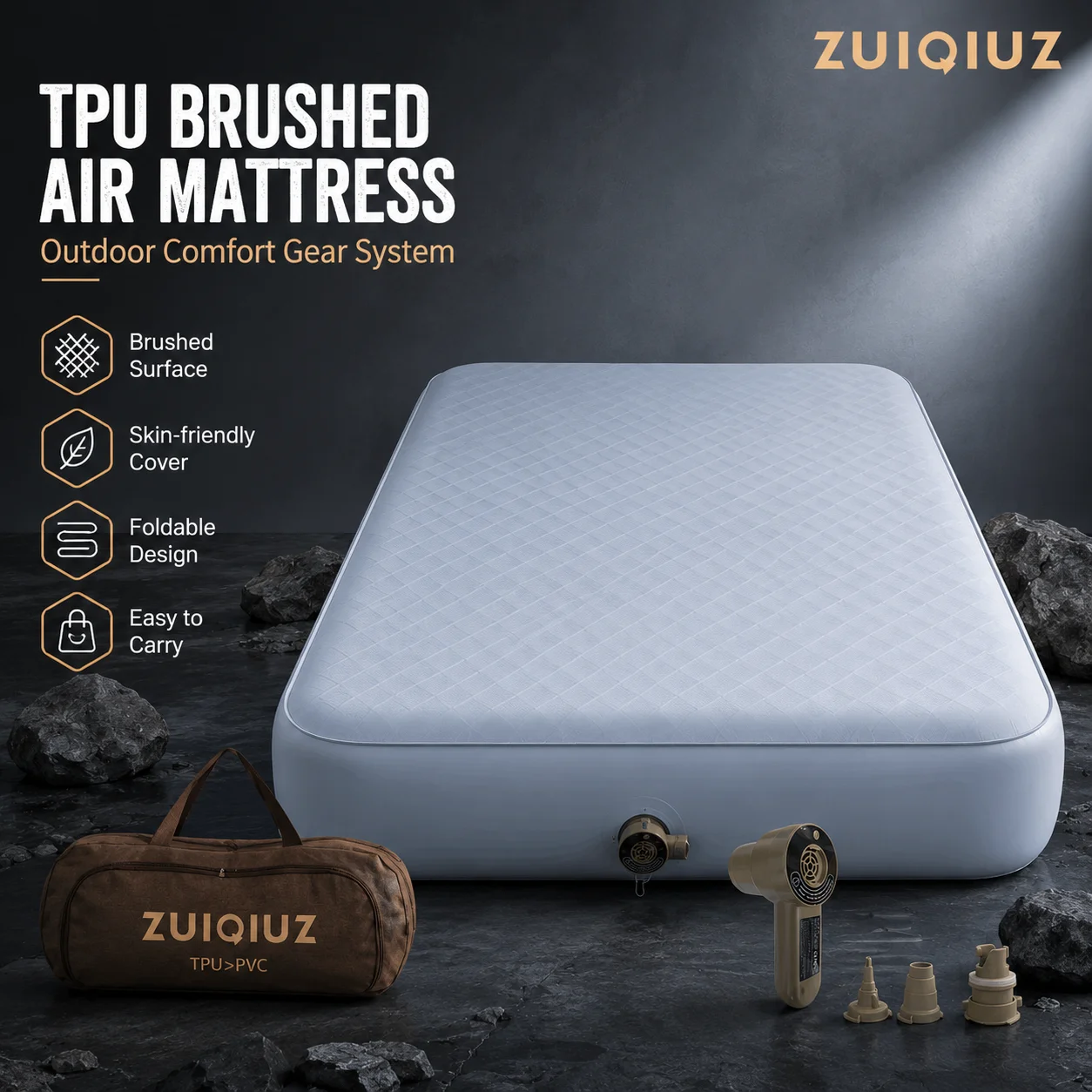 Bed Outdoor Camping - Kasur Udara Tiup untuk Berkemah di