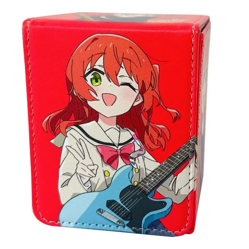 Bocchi The Rock Cards Box Kita Ikuyo Personajes del juego de anime Opcg Tcg Ptcg Caja de almacenamiento de gran capacidad Caja de tarjetas de colección de Pu