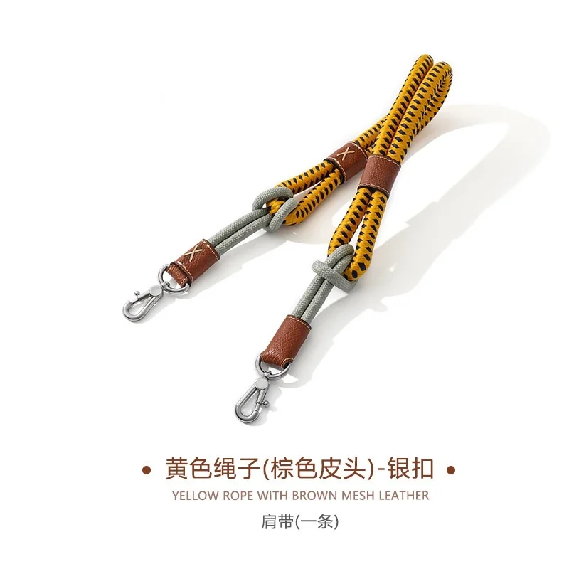 Fashion Hand-Knitted Shoulder Strap For Longcharm Bag Replacment Strap Accessories For Longcham Bag 2 Sizes Silvery Buckle